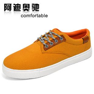 帆布鞋 批發2015春秋季新款男板鞋時尚低幫透氣潮男英倫耐磨防臭休閑鞋男原始圖片2