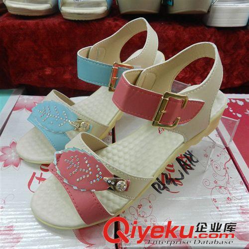 新品上市 2015夏季新款時(shí)尚休閑學(xué)生涼鞋 防水臺(tái)松糕跟女鞋 中跟單鞋批發(fā)潮原始圖片2