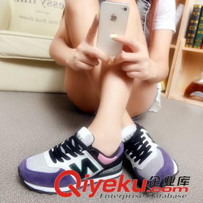 單鞋 韓國N字母鞋單鞋女鞋子運動鞋女男鞋子韓版潮鞋阿甘休閑鞋學生鞋
