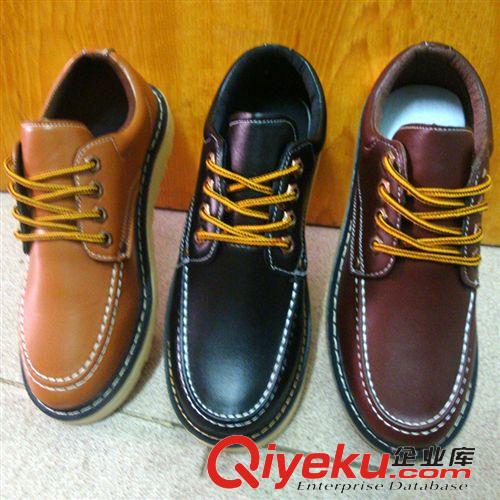 板鞋 2015時尚磨砂系帶pu皮男工裝鞋 男士休閑鞋品牌男鞋 馬丁鞋男批發(fā)原始圖片2