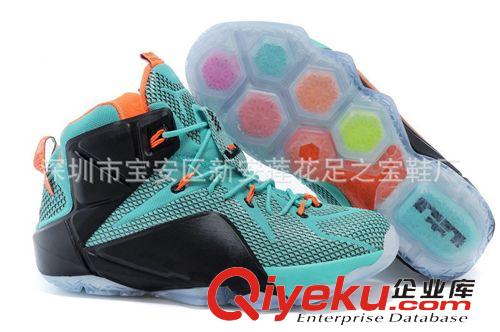 籃球鞋 2015{zx1}款詹姆斯12代籃球鞋 透氣 網面 耐磨 防滑運動籃球戰靴原始圖片2