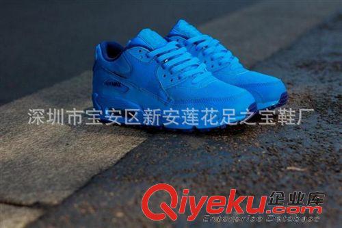 跑步鞋 爆款max90騷粉騷藍騷綠 情侶增高氣墊鞋 運動休閑跑步鞋原始圖片2
