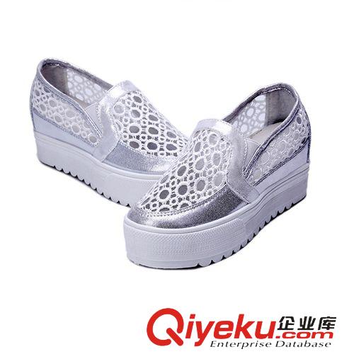單鞋 2015夏季新品時尚透氣女鞋厚底松糕鞋高品質精品休閑鞋廠家直銷