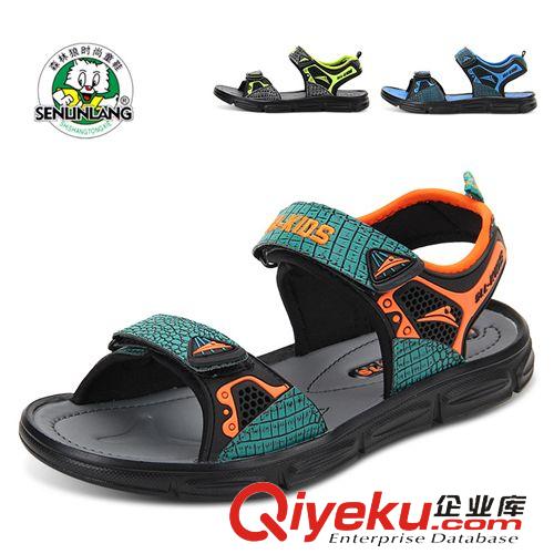 零售區(qū) 2015新款春季品牌大童沙灘鞋批發(fā)兒童涼鞋男童鏤空青少年學(xué)生鞋子原始圖片2