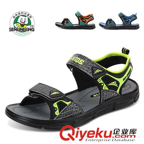 零售區(qū) 2015新款春季品牌大童沙灘鞋批發(fā)兒童涼鞋男童鏤空青少年學(xué)生鞋子原始圖片3