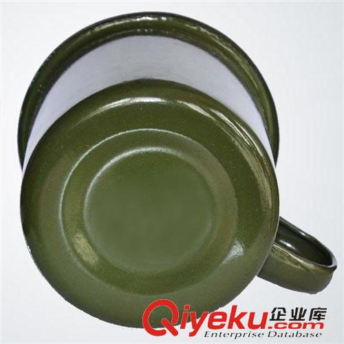 戶外用品 復(fù)古懷舊學(xué)院軍訓(xùn)水杯配發(fā)軍綠搪瓷口杯茶缸搪瓷缸子水杯防摔水杯