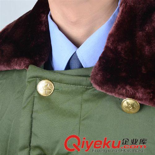 軍大衣 軍大衣棉大衣07加長加厚黃大衣冬季防寒軍大衣男保安大衣冬裝棉服