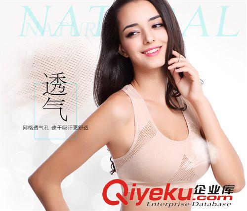 瑜伽服 無痕！運動文胸無鋼圈聚攏跑步防震背心式專業運動內衣女瑜伽服原始圖片2