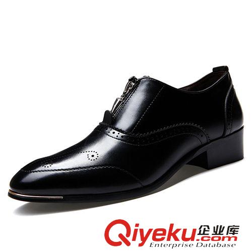 爆款 廠家直銷2015男鞋春秋新款男士商務正裝皮鞋zp英倫尖頭婚鞋子男原始圖片2