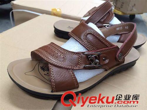 男士zp 沙灘鞋 【廠家直銷】男士涼鞋夏季休閑沙灘鞋男皮涼鞋zp涼拖鞋潮流防滑原始圖片2
