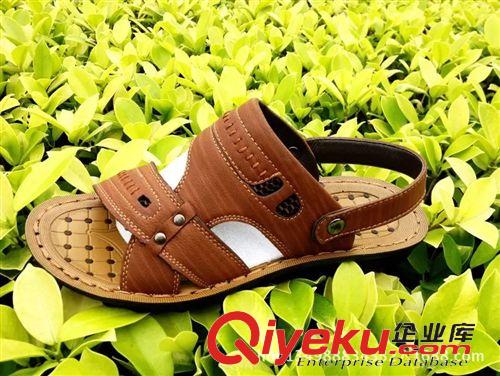 男士 PU 沙灘鞋 2015夏季男式?jīng)鲂碁┬型笟夥阑鲂绷餍蓍e鞋男鞋原始圖片2