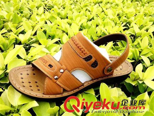 男士 PU 沙灘鞋 2015夏季男式?jīng)鲂碁┬型笟夥阑鲂绷餍蓍e鞋男鞋原始圖片3