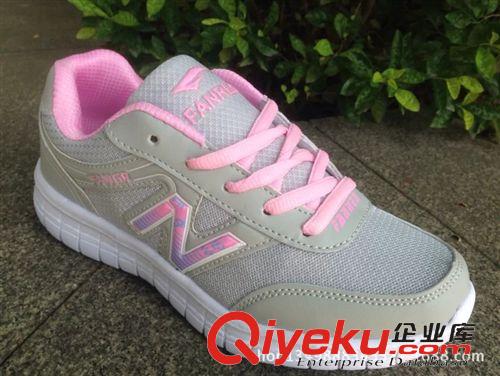 女網跑 2014新款夏秋季女式運動鞋批發 女士休閑網布透氣輕便跑步鞋原始圖片2