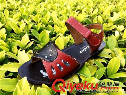 女士涼鞋 新款夏季真皮媽媽涼鞋軟底中老年女鞋子大碼沙灘鞋老太太牛皮涼鞋原始圖片3
