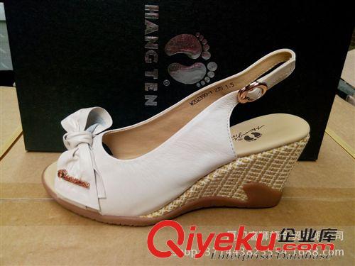 女鞋 庫存批發(fā) 歡騰女士單鞋坡根時(shí)尚潮流女鞋真皮魚嘴女鞋原始圖片2