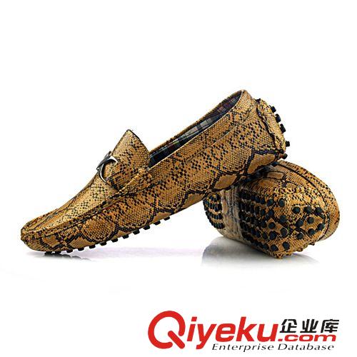 單鞋 廠家直銷真爆款皮磨砂鱷魚皮紋帆船鞋 韓版男士潮流駕車鞋潮男鞋原始圖片3