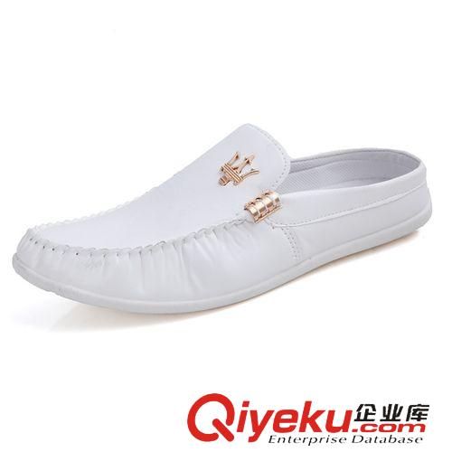 豆豆鞋 夏季新款時(shí)尚潮流懶人鞋韓版透氣帆布鞋休閑鞋牛仔布半拖鞋涼鞋男原始圖片2