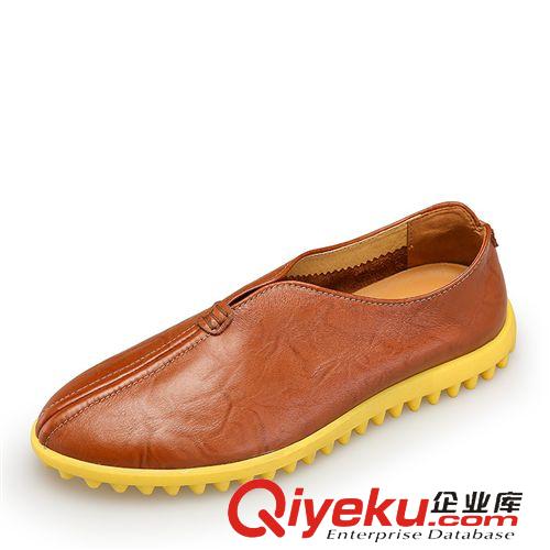 潮流板鞋 新款韓版時(shí)尚板鞋 套腳zp休閑鞋英倫拼色潮男皮鞋復(fù)古豆豆皮鞋原始圖片3