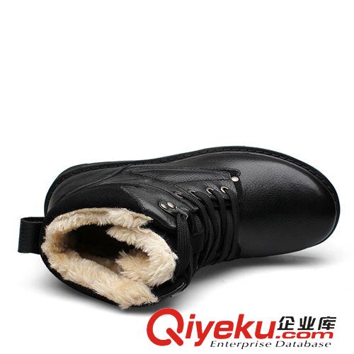 大頭鞋 工裝鞋 48超大碼冬季保暖鞋男士休閑棉皮鞋時(shí)尚牛仔馬丁靴中高幫雪地棉靴原始圖片3
