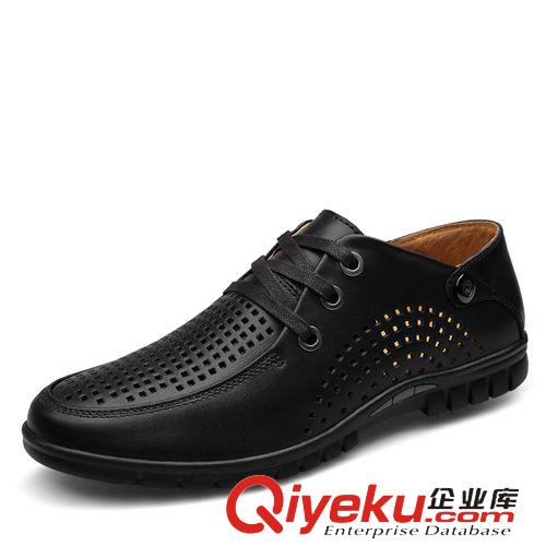 zp洞洞涼皮鞋 夏季新款36-44小碼男士透氣涼皮鞋 zp軟底商務休閑開車鞋洞洞鞋原始圖片3