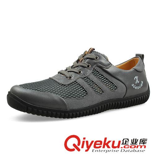休閑透氣網(wǎng)布鞋 36-47夏季大碼戶外沙灘鞋 學(xué)生zp透氣一字拖男士兩用皮涼拖鞋子