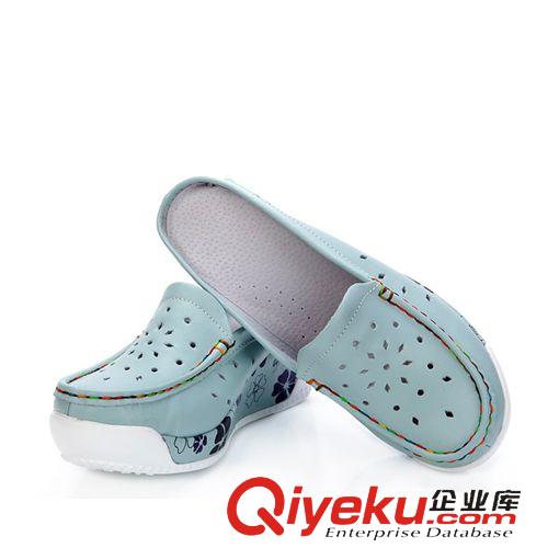 夏季新款zp女鞋 夏季透氣鏤空zp包頭搖搖厚底半拖坡跟拖鞋女 涼拖休閑女鞋原始圖片2