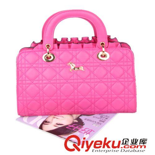 時尚休閑女包 索牛S323新款品牌女包韓國時尚菱格手提單肩斜跨女士包廠家批發原始圖片2