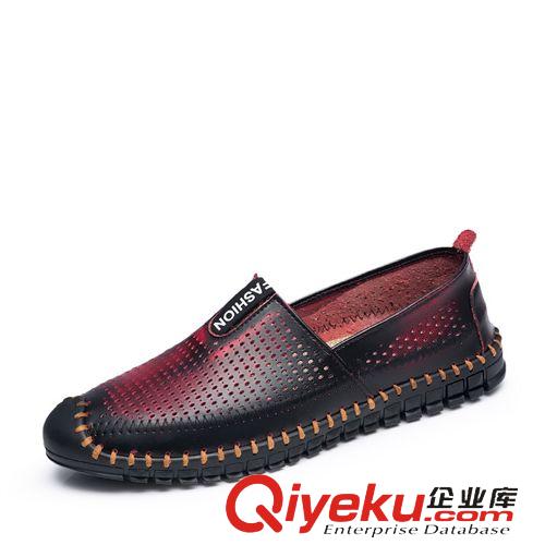 zp鞋 工裝鞋 廠家直銷夏季新款男鞋洞洞透氣鞋網(wǎng)鞋男士商務休閑鞋舒適鏤空皮鞋原始圖片2