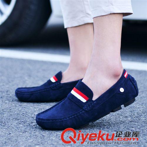 熱銷產(chǎn)品 廠家直銷春秋男鞋子舒適英倫潮流男士韓版休閑皮鞋透氣軟皮懶人鞋