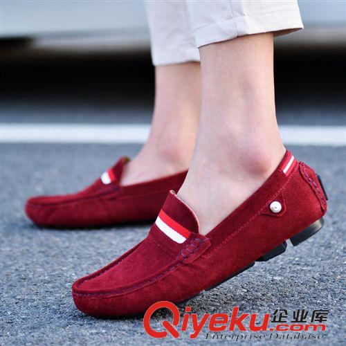 熱銷(xiāo)產(chǎn)品 廠家直銷(xiāo)春秋新款韓版男鞋磨砂zp輕便男豆豆鞋英倫休閑潮男鞋子原始圖片2