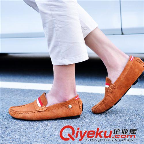 熱銷(xiāo)產(chǎn)品 廠家直銷(xiāo)春秋新款韓版男鞋磨砂zp輕便男豆豆鞋英倫休閑潮男鞋子原始圖片3