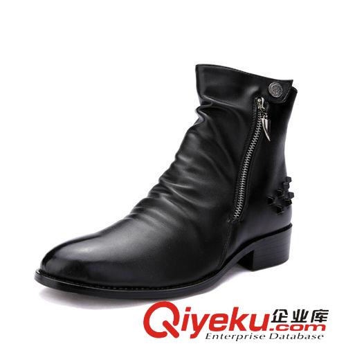 馬丁靴 棉鞋 廠家批發秋冬新款時尚馬丁靴工裝男短靴軍靴保暖皮靴潮男靴鞋