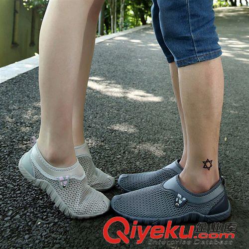 潮流女鞋 廠家直銷春夏男跑步鞋輕便女網面透氣舒適休閑鞋情侶鏤空運動鞋原始圖片2