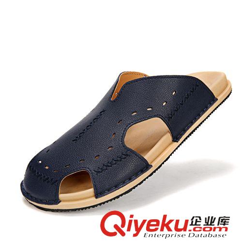 涼鞋 涼拖 全透氣鞋  廠家批發(fā)透氣鞋男士夏季休閑包頭涼鞋半拖涼拖鞋潮流沙灘zp涼鞋原始圖片2