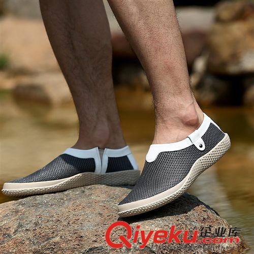 涼鞋 涼拖 全透氣鞋  廠家直銷2015夏季男鞋韓版透氣鞋網(wǎng)面休閑鞋潮鞋男士網(wǎng)布鞋男網(wǎng)鞋原始圖片2