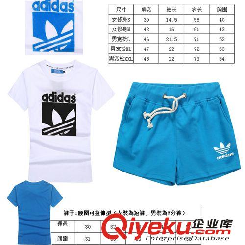 運(yùn)動(dòng)、休閑套裝 2015  夏季新款 時(shí)尚休閑 短T短褲 女士套裝原始圖片3