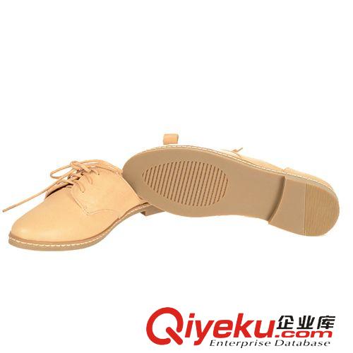 按【材質】分 千色圖2015春季新款zp休閑復古英倫風女鞋系帶平底單鞋女平底鞋