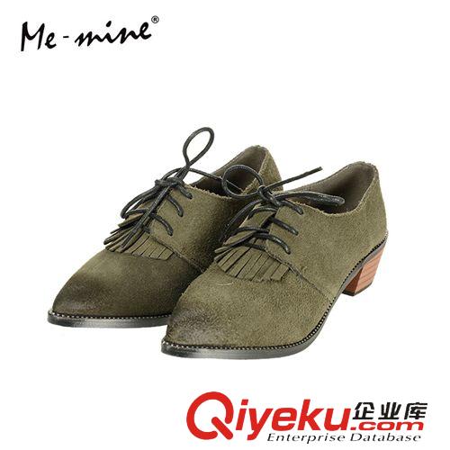 按【價(jià)格】分 春季新品女鞋批發(fā) 英倫風(fēng)做舊磨砂牛皮系帶低跟粗跟短靴zp單鞋