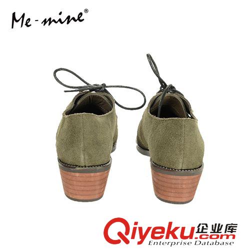 按【價(jià)格】分 春季新品女鞋批發(fā) 英倫風(fēng)做舊磨砂牛皮系帶低跟粗跟短靴zp單鞋