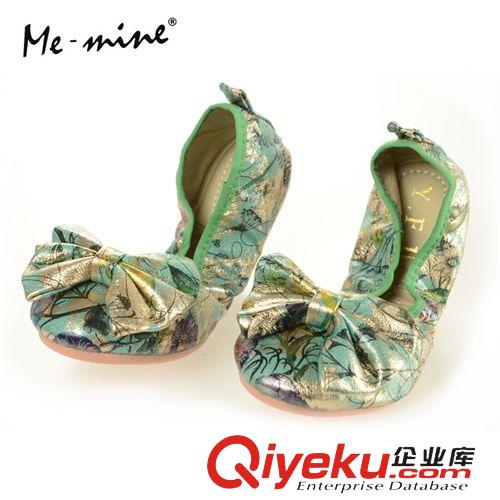 按【價(jià)格】分 蛋卷鞋女鞋批發(fā) 新款蝴蝶結(jié)印花漆皮蛋卷鞋折疊舒適孕婦鞋開車鞋