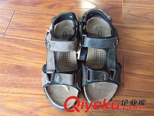 15年5月外貿鞋 5/4 外貿夏季新品男式磨砂皮涼鞋沙灘鞋晉江曉豐庫存鞋批發B055原始圖片3