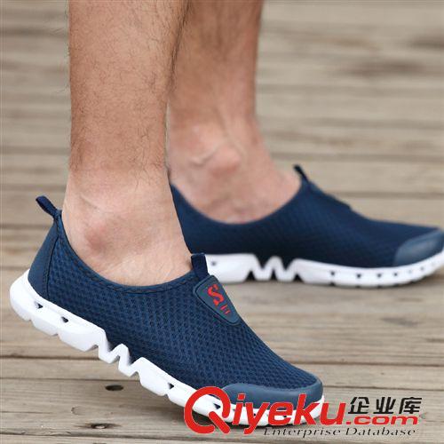 休閑鞋 領(lǐng)舞者透氣網(wǎng)鞋男女網(wǎng)面跑步鞋夏季休閑懶人網(wǎng)布鞋網(wǎng)面運動鞋韓版原始圖片3