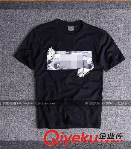 男士上裝 2015外貿 原單 男裝牛逼貨 全棉印花男士短袖T恤原始圖片3