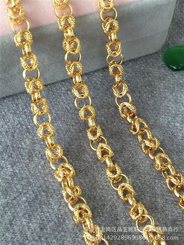 歐幣飾品 歐幣金首飾品 純黃銅鍍24k黃金 微商代理爆款女手鏈廠家直銷