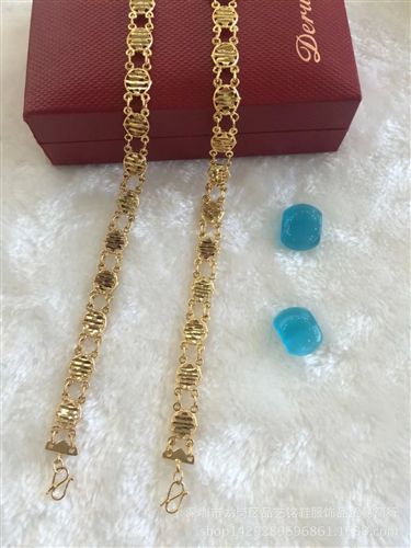 歐幣飾品 2015新款歐幣飾品 黃金手鏈 時尚潮流款{yj}保色 黃金飾品女熱賣