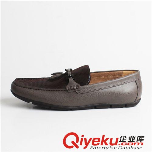 休閑鞋 歐洲站外貿皮鞋 春季英倫復古zp休閑男鞋一腳蹬豆豆鞋懶人鞋潮原始圖片2