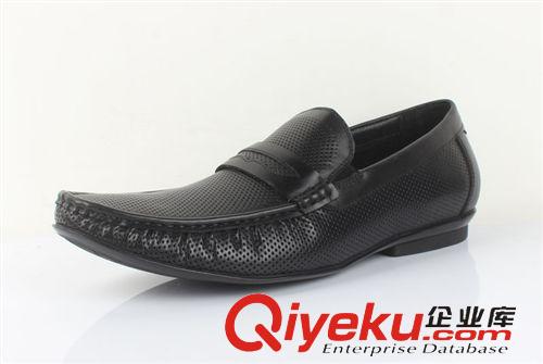 休閑鞋 外貿(mào)原單涼鞋皮鞋 英倫羊皮沖孔透氣休閑鞋 男大碼士春夏季單鞋原始圖片2