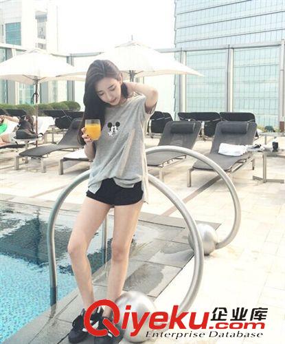 2015五月新款 2015春夏新品迪士尼米奇磨毛女式T恤女原始圖片2