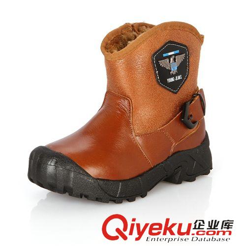 靴子/雪地靴 男 女童防水搭扣 牛皮 zp兒童雪地靴 批發(fā) 一件代發(fā)