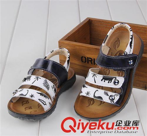 品牌男童鞋 2015夏季新款客萊登兒童涼鞋批發(fā) 男童上線zp牛皮聚氨酯底涼鞋